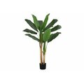 Monarch Specialties Artificial Plant, 55" Tall, Banana Tree, Indoor, Faux, Fake, Floor, Greenery, Potted, Real Touch I 9568